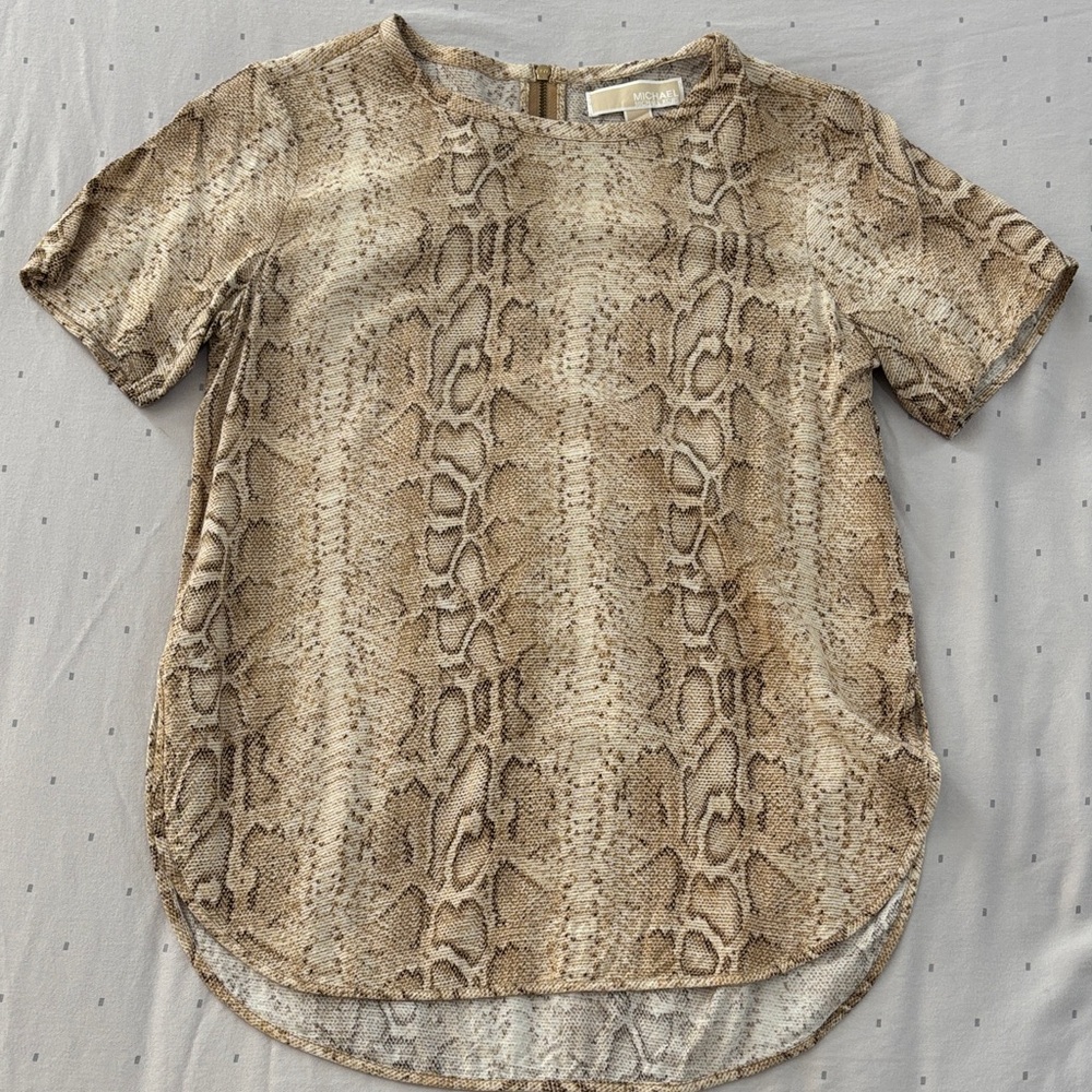 Michael Kors Snake Print Top